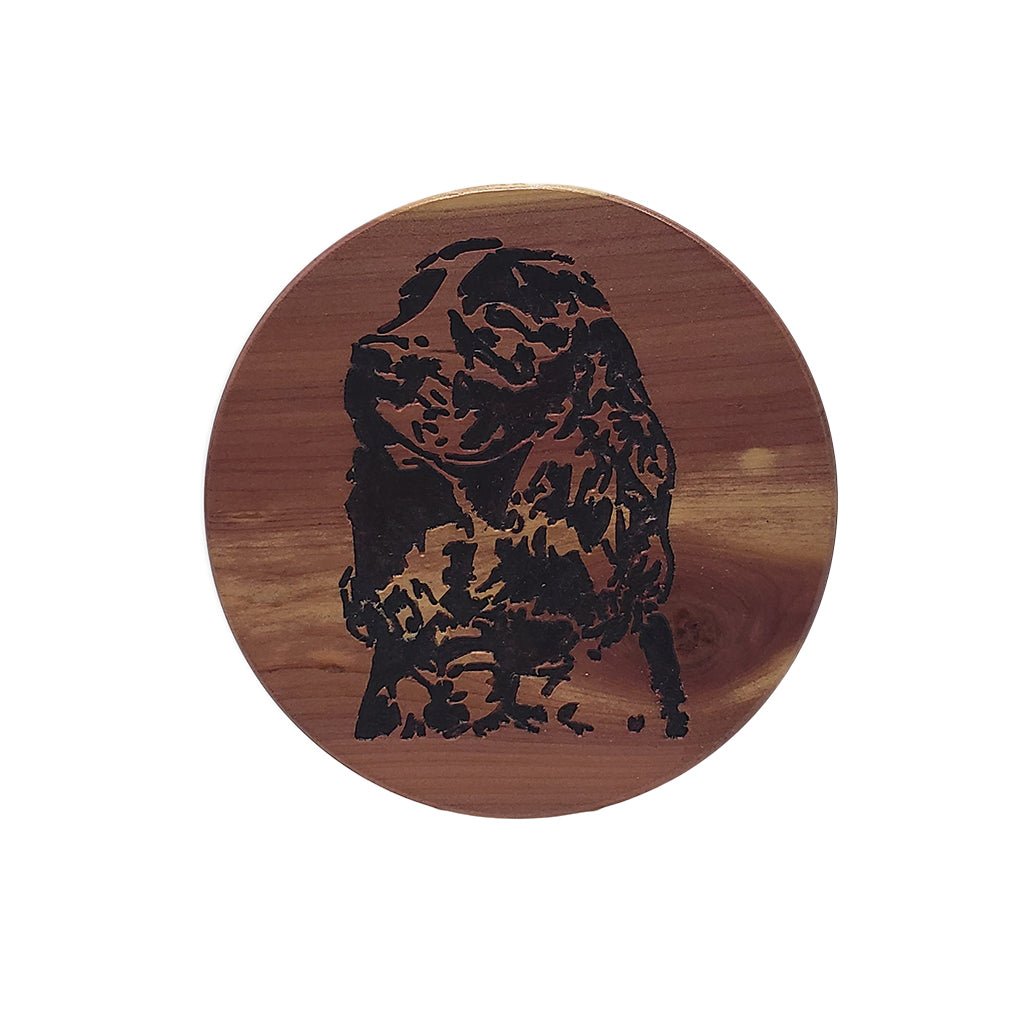 Selman's Turkey Calls Bird Dog Cedar Coaster