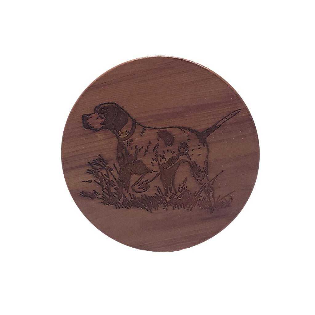 Selman's Turkey Calls Bird Dog Cedar Coaster