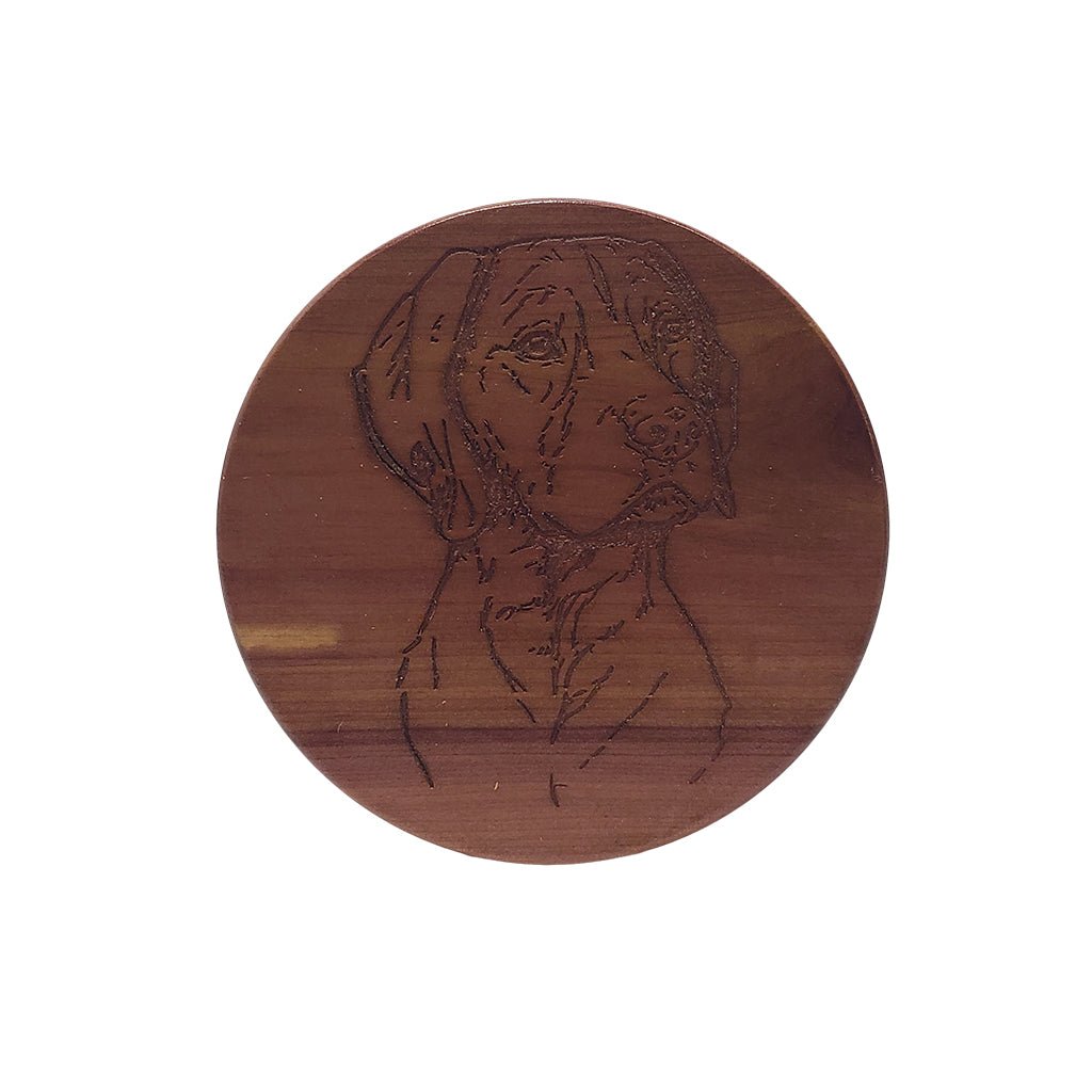 Selman's Turkey Calls Bird Dog Cedar Coaster