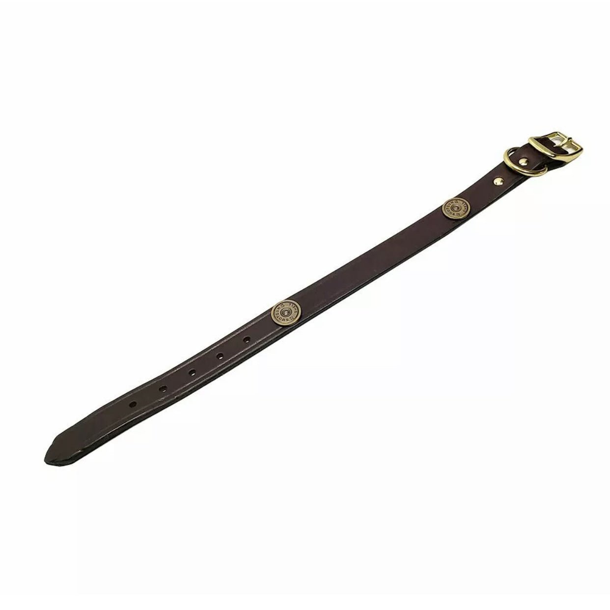 Lion Country Supply Leather Shotshell Dog Collar