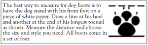 Cordura Burr Dog Boots
